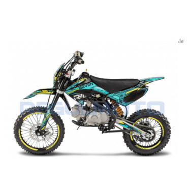 Питбайк Regulmoto SEVEN (черный желтый синий) - миниатюра 1