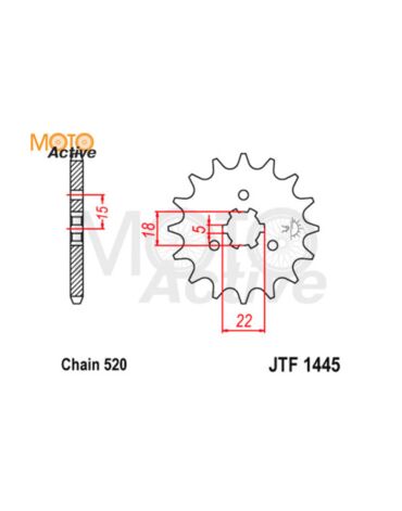 Звезда ведущая JTF1445.13SC