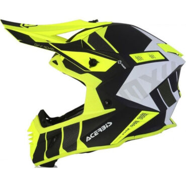 Acerbis Шлем X Track Black Fluo Yellow - миниатюра 3