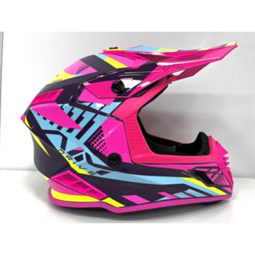 Шлем кроссовый AiM RH855(Fiber Glass) Purple Pink - миниатюра 1
