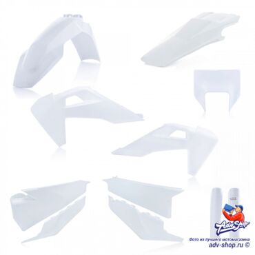 Acerbis FULL KIT HUSQVARNA TE FE 2020 ORIGINAL FULL WHITE полный комплект пластика ( белый ) TE FE 20 23 // 0024051.031 - миниатюра 1