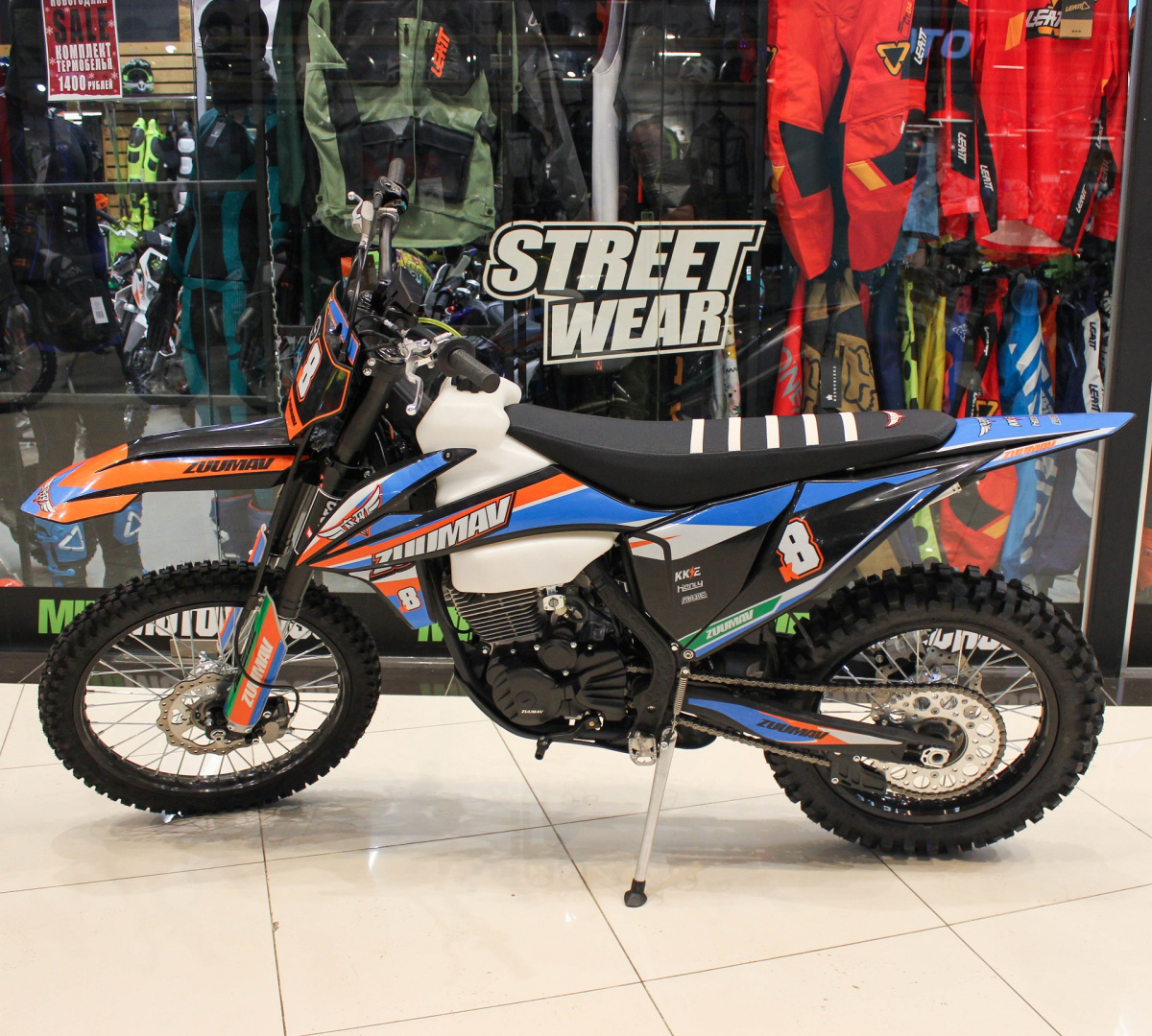 Мотоцикл кроссовый Zuumav FX K8 (CB300F) Blue 21 18