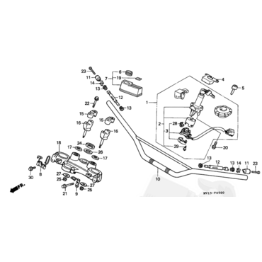 HONDA пружина фиксатор грузика руля XRV750 /XL650 700 ( 53108KR3770 ) - миниатюра 1