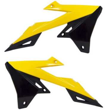 Боковины радиатора Suzuki RM Z250 (2019 2023), RMZ450 (2018 2023), Желтый черный - миниатюра 1