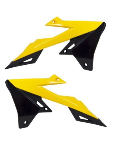 Боковины радиатора Suzuki RM Z250 (2019 2023), RMZ450 (2018 2023), Желтый черный