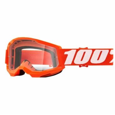100% Очки подростковые Strata 2 Goggle Orange Clear Lens - миниатюра 1