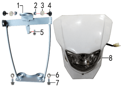 Фара YA LED белая.616.0090 - фото 2