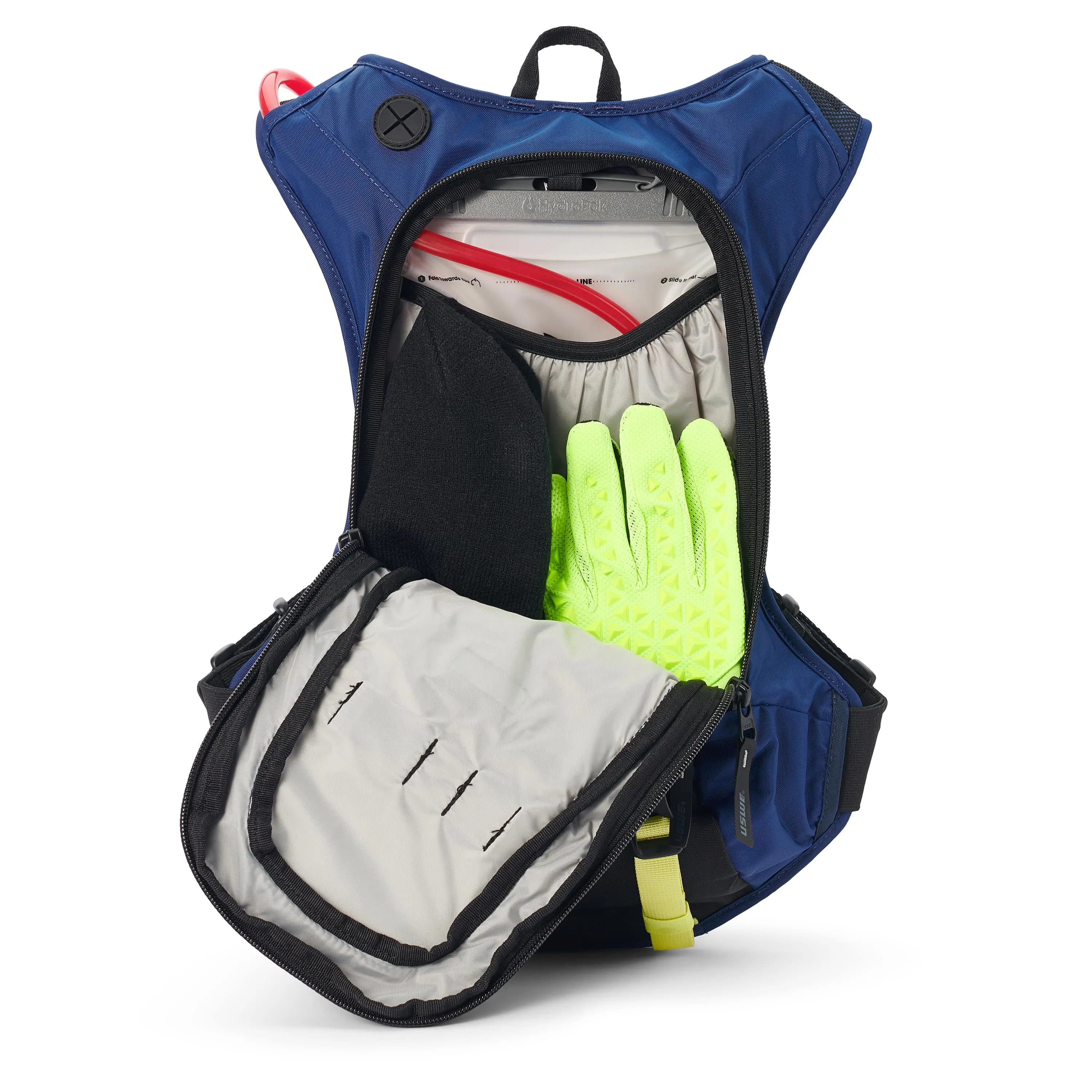 Рюкзак гидропак USWE MOTO HYDRO 8L Hydration Pack (8L) Factory Blue - фото 3