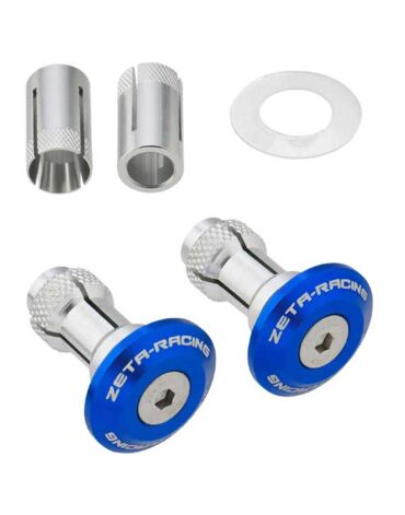Заглушки в руль ZETA 29mm 2pcs Blue, ZE48 7007