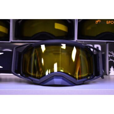 Очки зимние RSX Blizzard Winter, черный черный; двойная желтая линза - миниатюра 3