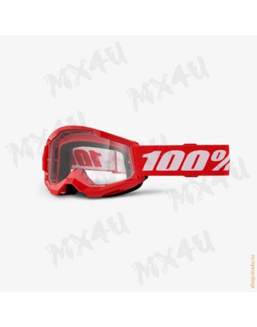 Очки подростковые Strata 2 Junior Red / Прозрачная линза
