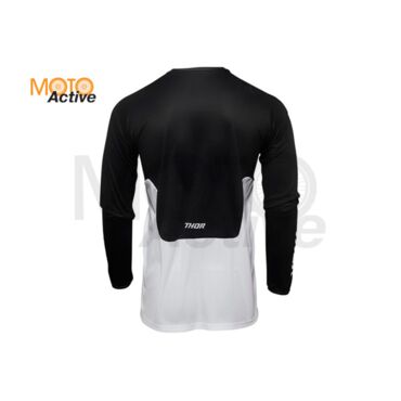 Джерси для мотокросса Thor Pulse React, White Black - миниатюра 1