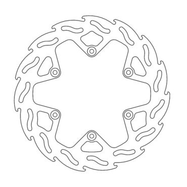 Диск тормозной задний Yamaha YZ125 250 19 21 ; YZ250F 19 20 ; YZ450F 18 19 ; WR250F 450F 19- - миниатюра 1