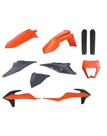 POLISPORT ENDURO FULL KIT W mask комплект пластика (оранжевый серый) KTM EXC EXC F ' 20 23 OEM Color ( 91040 )