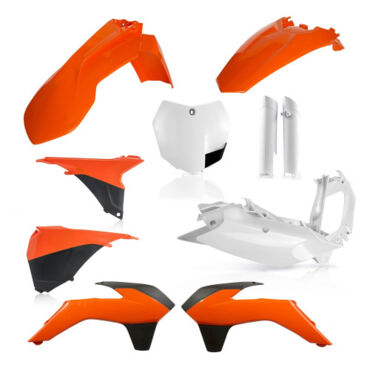 Комплект пластика KTM SX SX F (2013 2014) + коробка воздушного фильтра, Оранжевый  - миниатюра 1