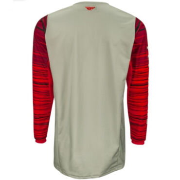 Джерси FLY RACING KINETIC WAVE Red Gray - миниатюра 2