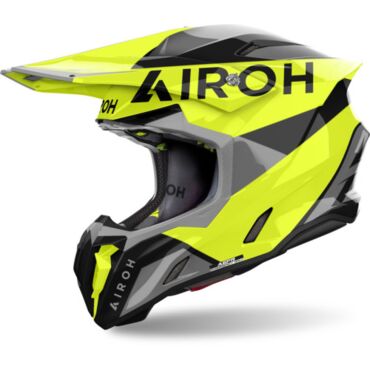 Шлем кроссовый Airoh Twist 3 King Yellow Gloss - миниатюра 1