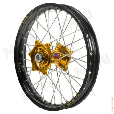 Колесо переднее с ободом Excel KX65 14 1.40 золотой, чёрный - миниатюра 1