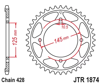 Звезда ведомая JTR1874