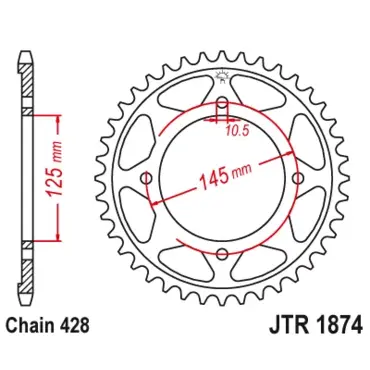 Звезда ведомая JTR1874 - миниатюра 1