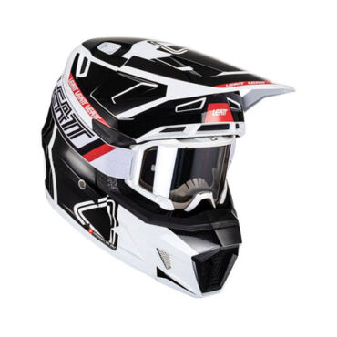 Leatt Шлем кроссовый Moto 7.5 V24 Черно белый - миниатюра 1