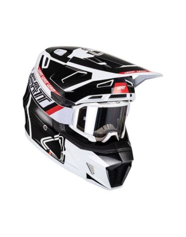 Leatt Шлем кроссовый Moto 7.5 V24 Черно белый