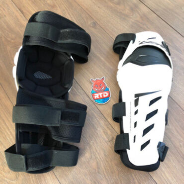 Наколенники LEATT DUAL AXIS KNEE & SHIN GUARD, White - миниатюра 3