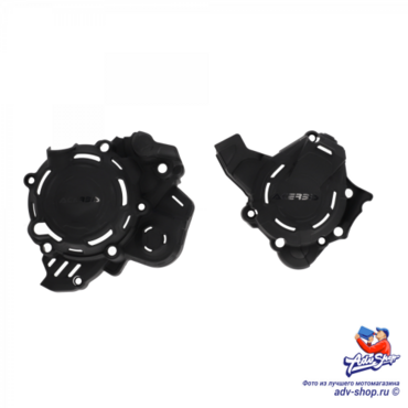 Acerbis X Power Kit KTM Комплект защиты крышек сцепления и зажигания / черный 125 150 SX TC 23 24 / EXC TE 24-> / ( 0025756.090 ) - миниатюра 1