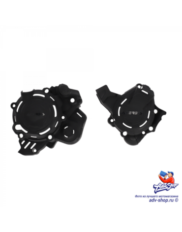 Acerbis X Power Kit KTM Комплект защиты крышек сцепления и зажигания / черный 125 150 SX TC 23 24 / EXC TE 24-> / ( 0025756.090 )