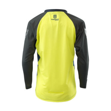 Мотоджерси подростковая Husqvarna Railed Shirt, blue yellow (YM, Детская Кросс эндуро) - миниатюра 1