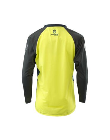 Мотоджерси подростковая Husqvarna Railed Shirt, blue yellow (YM, Детская Кросс эндуро)