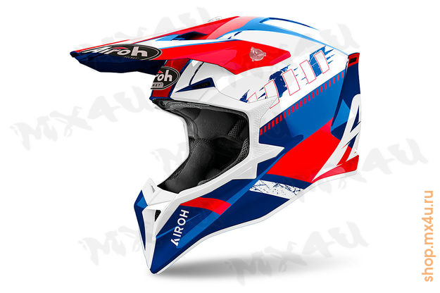 Внедорожный шлем Wraaap V24 Feel - Синий Красный - фото 1