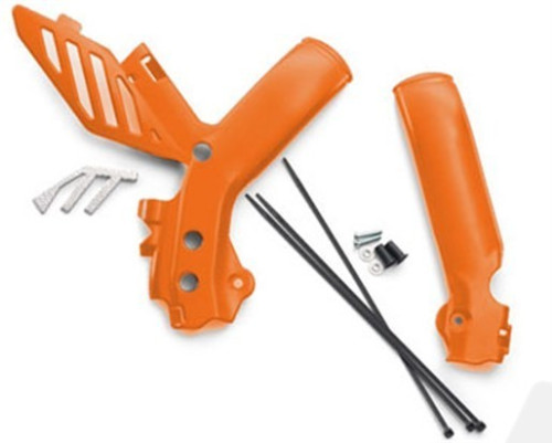 KTM защитные накладки на раму оранж SX / XC / EXC 11 16 ( 7720309400004 ) - фото 1