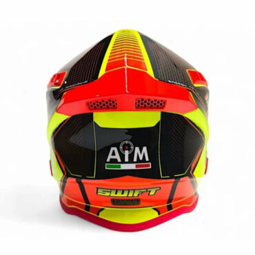 AiM Шлем RH855 (Fiber Glass) Swift Yellow Black - миниатюра 5