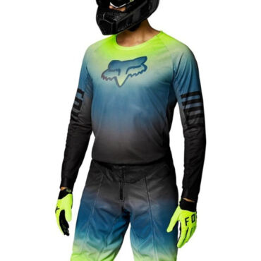 Fox Мотоджерси Airline Reepz Black Yellow - миниатюра 1