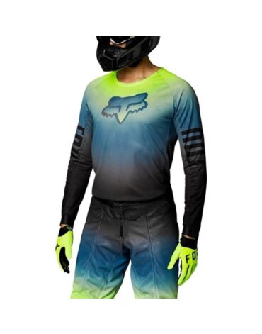 Fox Мотоджерси Airline Reepz Black Yellow