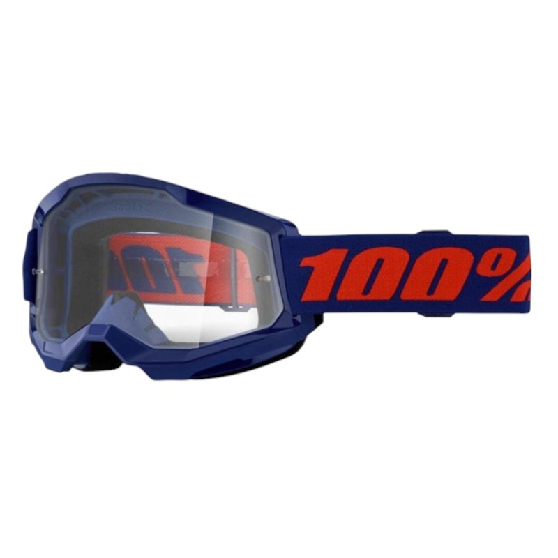 100% Очки Strata 2 Goggle Navy / Clear - фото 1