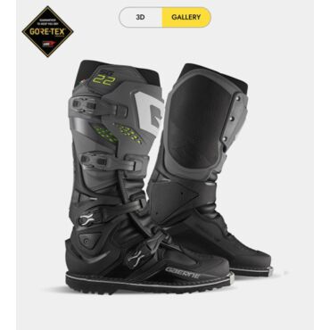 Мотоботы Gaerne SG 22 Gore Tex Enduro, antracite black (41, Взрослая  Кросс эндуро) - миниатюра 1