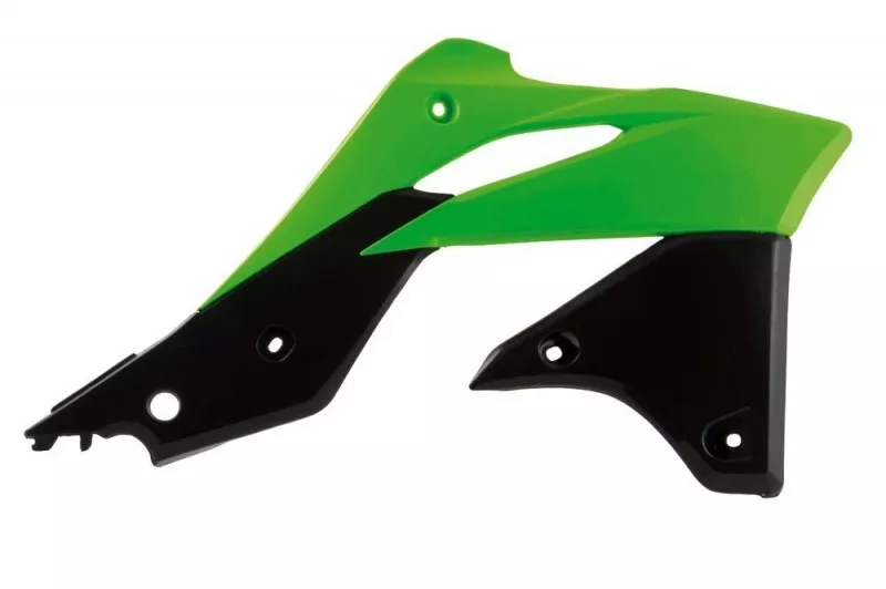 Боковины радиатора KX250F 13 16 зелено черные - фото 1
