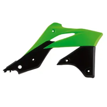 Боковины радиатора KX250F 13 16 зелено черные - миниатюра 1