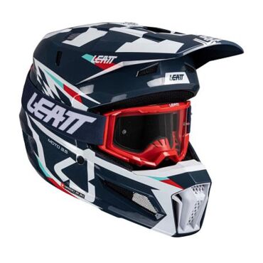 Шлем кроссовый Leatt Moto 3.5 Helmet Kit Blue - миниатюра 2