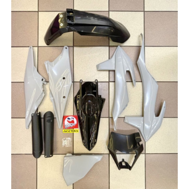 Acerbis КТМ EXC 250 300 20 23 /EXC F 250 500 20 23 /XC W 150 300 20 Black Grey Комплект пластика черный / серый // 0024054.319 - миниатюра 2