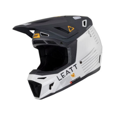 Leatt Кроссовый шлем 8.5 V23 Metallic Черно белый - миниатюра 2