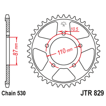 Звезда ведомая JTR829.42 - миниатюра 1