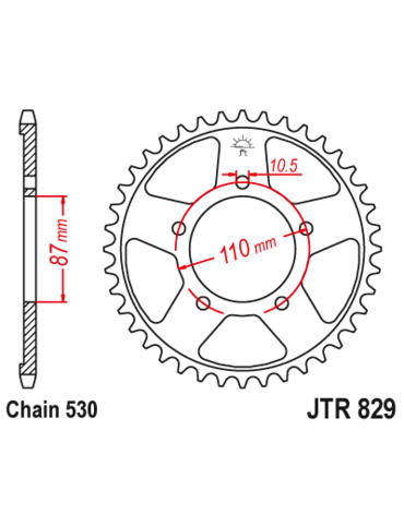 Звезда ведомая JTR829.42