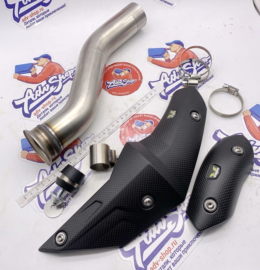 Wings Titanium Mufflers прямоточный титановый выхлоп (silver) HQV 901 NORDEN 22 24 ( 790 890 ADV R 19 24 ) - фото 6
