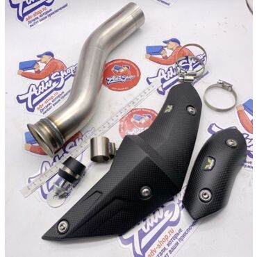 Wings Titanium Mufflers прямоточный титановый выхлоп (silver) HQV 901 NORDEN 22 24 ( 790 890 ADV R 19 24 ) - миниатюра 6