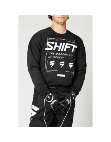 Мотоджерси Shift White Label Bliss Jersey (Black White, XL, 2021)