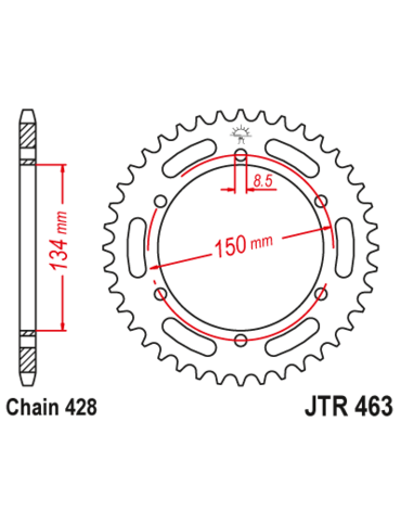 Звезда ведомая JTR463 48