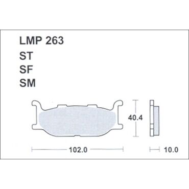 Колодки дискового тормоза AP Racing LMP263 SF (FDB781 / FA179) - миниатюра 1
